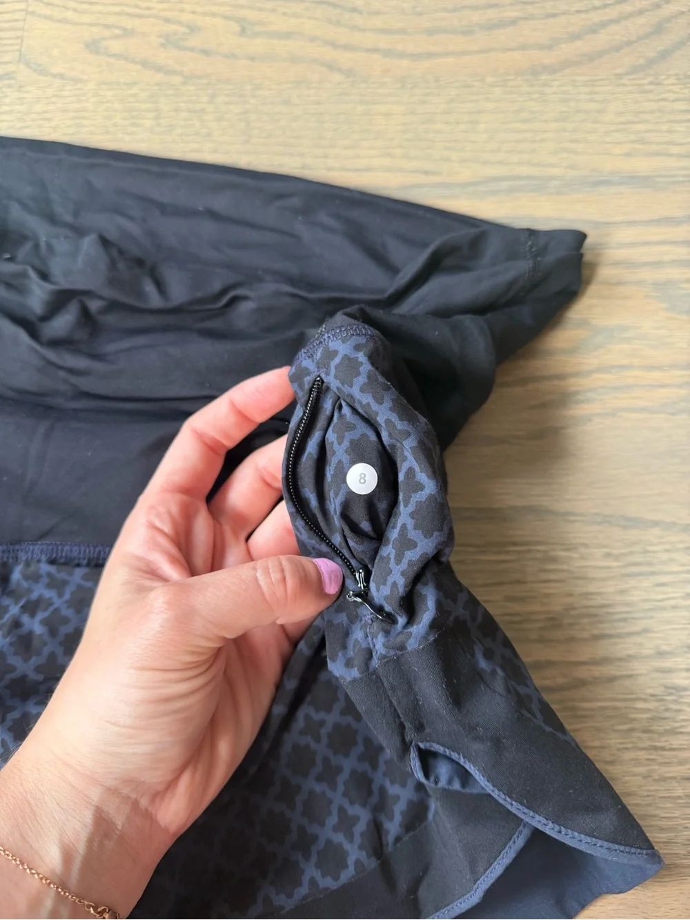 Lululemon Ready To Roll Short in the Flipped Soul Geo Black Inkwell Size 8